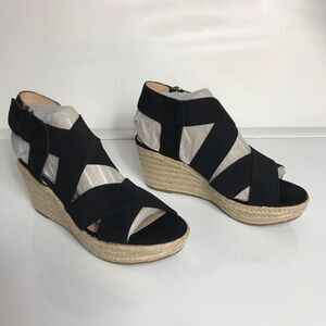 Isaac Mizrahi Crisscross Strap Wedge Espadrilles